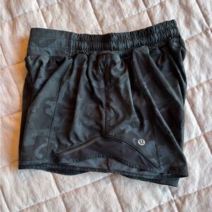 lululemon athletica Black Camo Athletic Shorts